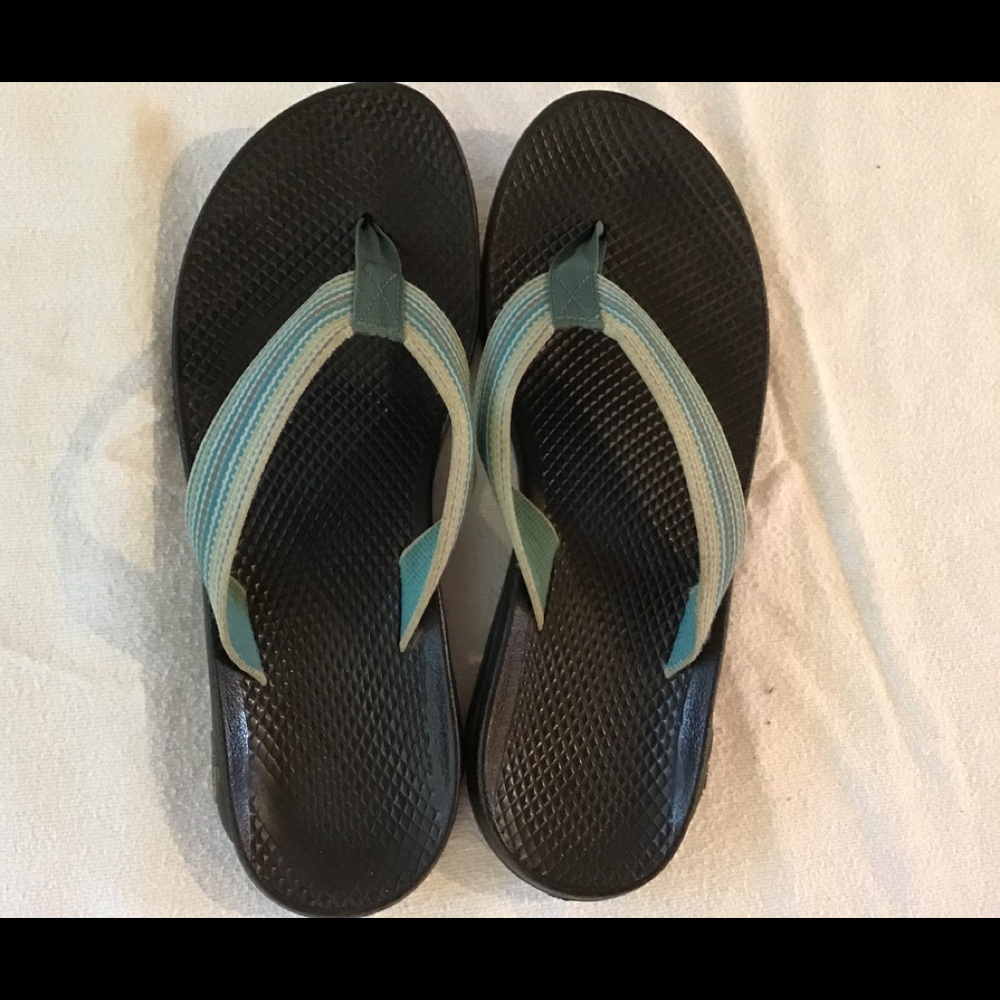 Women’s Chaco Green Stripe sandal flip flop